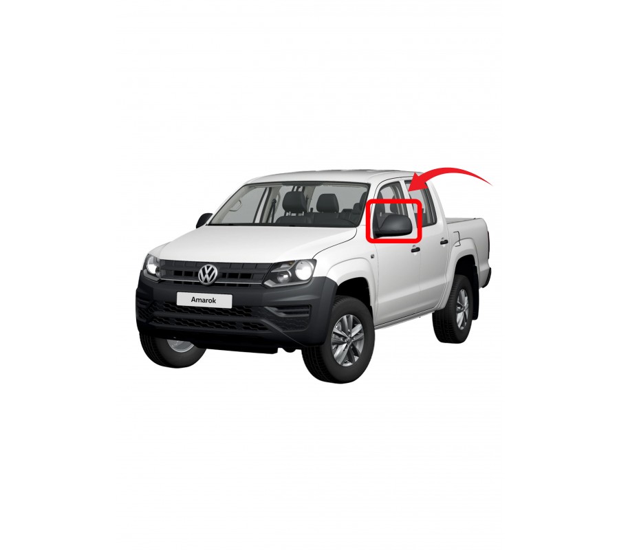 Volkswagen Amarok Ayna Kapağı Pütürlü Tip Sol  2010->